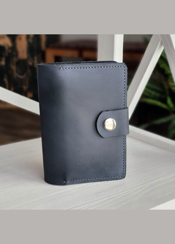 Шкіряна обкладинка для документів синя GS (315430252)