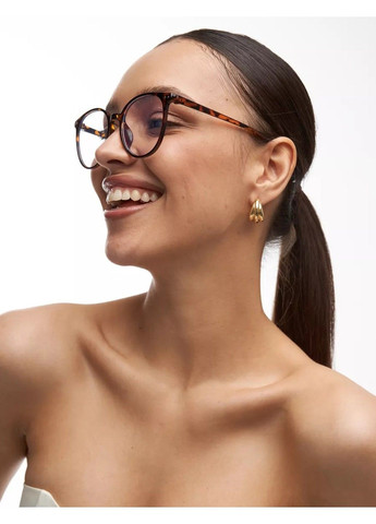 Солнцезащитные очки Image имиджевые прозрачные леопардовые коричневые No Brand (315388433)