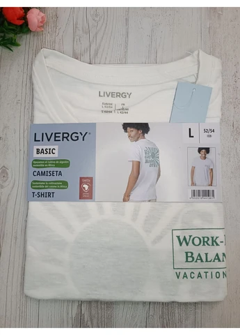 Біла чоловіча футболка Livergy
