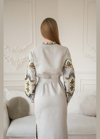 Сіра плаття Vyshyvanka льон (299339646)