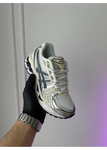 Білі Осінні кросівки чоловічі і жіночі asics gel-kayano 14 white grey black | асікс гель-каяно 14 білі сірі чорні No Brand