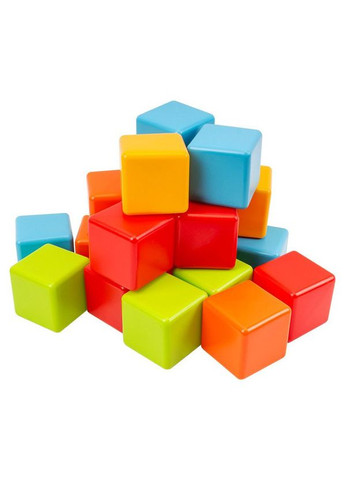 Игровой набор пластиковых кубиков, 20 шт ТехноК (292142451)