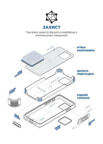 Чехол ICON2 Case для Apple iPhone 14 Pro Max Stromblue (ARM63619) ArmorStandart (327883176)