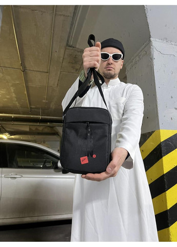 Мужская сумка чёрная через плечо - практичная и прочная модель No Brand (365592488)