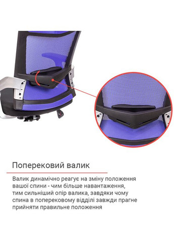 Кресло Прима PL HR ANF (Черный/Синий) Аклас (365252731)