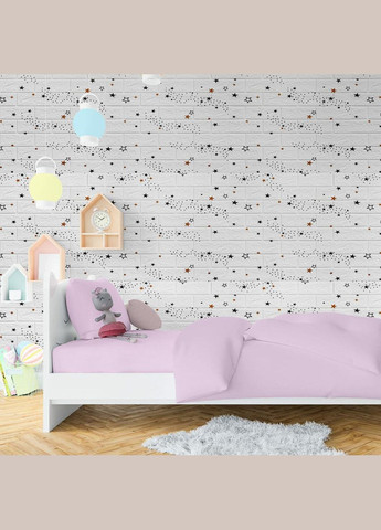 Стеновая 3D панель самоклейка кирпич Звезды 700x770x5мм (021) Sticker Wall (300241820)