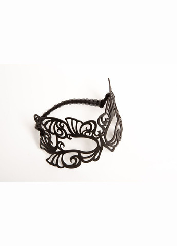 Маска шкіряна ажурна Лисиця чорна MS-12 Edena (307925901)