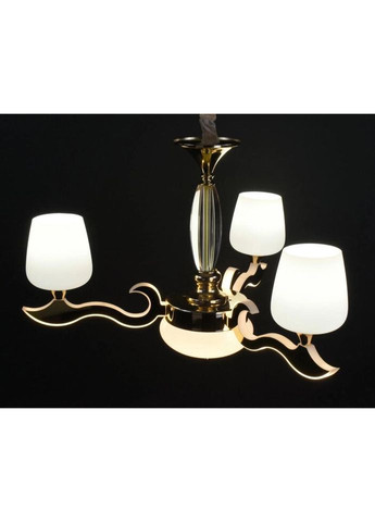 Люстра підвісна на 3 лампочки з пультом 27167 Золото 50-100х62х62 см. Sunnysky (335975563)