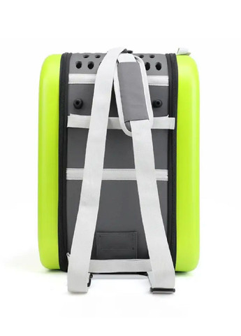 Сумка переноска жорсткий каркас для тварин котів собак з вентиляцією кишенями підстилкою 50x32x36 см (477276-Prob) Зелена Unbranded (296259928)