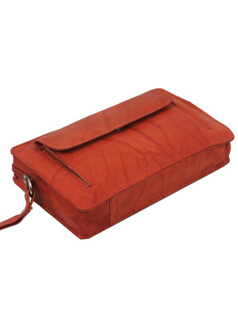 Мужская кожаная барсетка, клатч рыжий Always Wild (360894303)