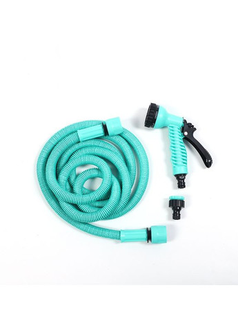 Растяжной поливочный шланг 30м с распылителем на 7 режимов Expandable Garden Hose K-100FT Turquoise No Brand (350349124)