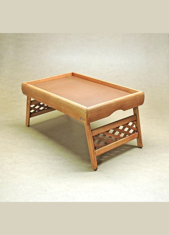 Столик-поднос для завтрака из дерева Юта сиена (СТП-001305) No Brand (327849963)