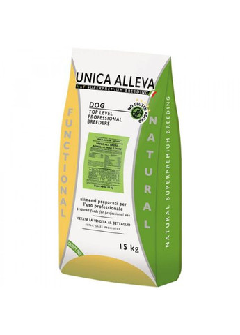 Unica Unico all breed - Баранина, рис і кінська квасоля (26/15) 15kg Alleva (290851532)