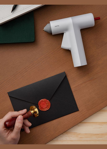 Бездротовий клейовий пістолет Lithium Battery Glue Gun White QWRJQ001 HOTO (299173860)