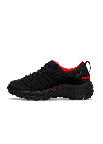 Чорні Осінні кросівки чоловічі merrell ice cap moc 2 gtx all black red No Brand Ice Cap Moc 2 Gore-Tex All Black Red