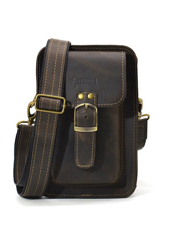 Чоловіча шкіряна сумка на пояс 20х13,5х5 см TARWA (315870120)