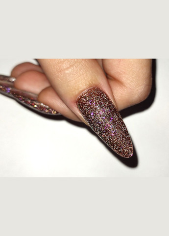 База для ногтей Base Light Potal 02 светоотражающая поталь коричневая 5 мл Magic Girl (303635562)