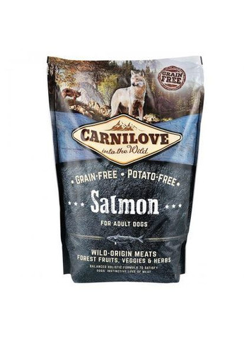 Сухой корм Salmon для взрослых собак всех пород, лосось, 1,5 кг. Carnilove (349823864)
