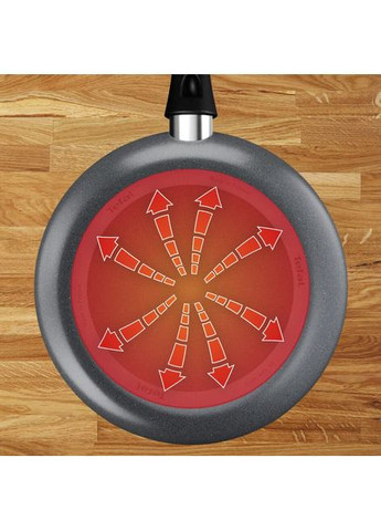 Сковорода ВОК Hard Stone D4561932 28 см сіра Tefal (364768764)