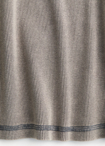 Серо-бежевая кэжуал однотонная юбка H&M