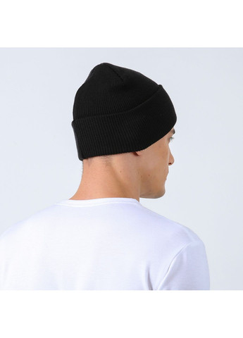 Шапка бини мужская вискоза черная МУЛАН 614-086 LuckyLOOK 614-086М (351902721)