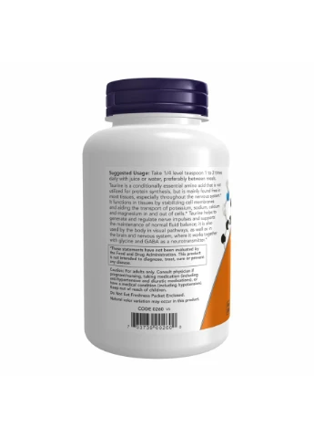 Taurine Powder - 227g Now Foods (369397007)