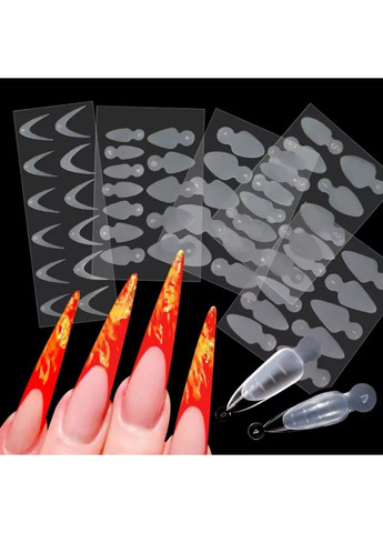 Молди, силиконовый трафарет для френча разных размеров Nail Molds 12 шт. D Designer Professional (301278816)