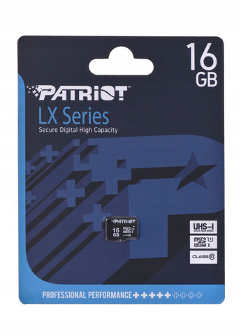 Картка пам'яті microSDHC LX Series 16 GB Class 10 PSF16GMDC10 Patriot (282001350)