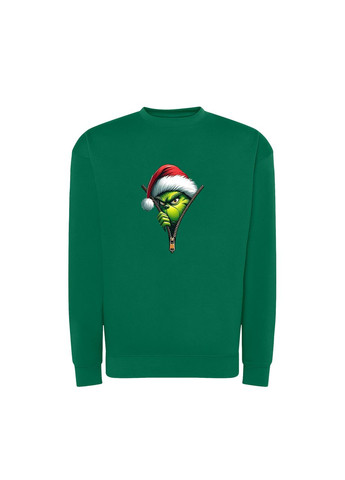 Зеленый новогодний свитшот с принтом "прячусь от санты". гринч (10411442843) ТiШОТКА (368570582)