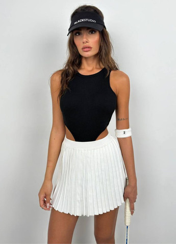 Базовий повсякденний боді-майка в рубчик з високою лінією бедра Tik-Tak (323164497)