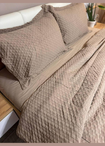 Постельное белье сатин Евро Капучино No Brand (308755158)