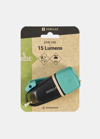 Ручний Ліхтар для Кемпінгу/Походів 15 Люмен Динамічна Зарядка (Зарядка Вручну) FORCLAZ (336550416)