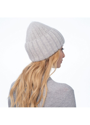 Шапка біні жіноча ангора сіра CHRISTA LuckyLOOK 237-278 (322791169)
