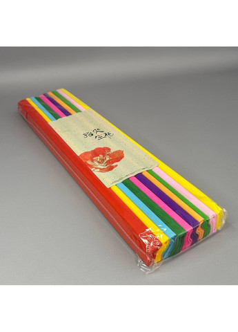 Набір гофрованого (крепового) паперу 50х150см - 10 кольорів No Brand (356509723)