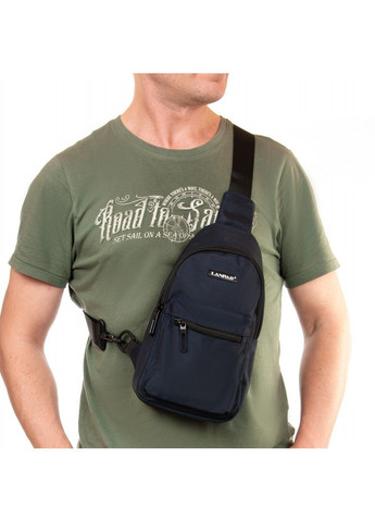 Мужская тканевая сумка-слинг 3073 blue Lanpad (317169225)