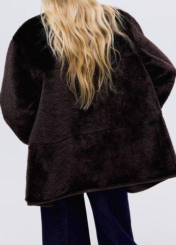 Темно-коричнева зимня куртка H&M