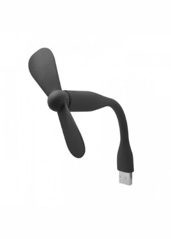 Портативний гнучкий USB міні-вентилятор для ноутбука чорний FANE (299486963)