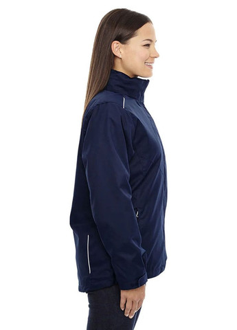 Темно-синя демісезонна лижна куртка на флісі Core 365