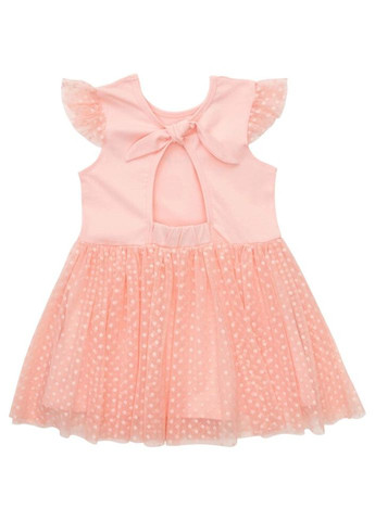 Персиковое платье с фатиновой юбкой с единорогами (6831-116g-peach) Pop Fashion (300625119)