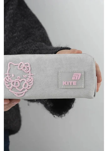 Пенал школьный Hello Kitty цвет серый TSB-00297740 Kite (398625660)
