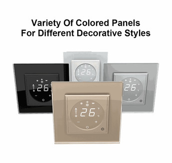 Термостат (терморегулятор) сенсорний для внутрішньопідлогового конвектора водяного опалення та фанкойла, сірий Livolo (371777326)