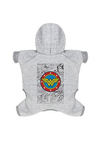 Комбинезон для собак Clothes, рисунок "Чудо-женщина комикс", софтшелл, M47, B 64-70 см, С 44-50 см WAUDOG (324794176)