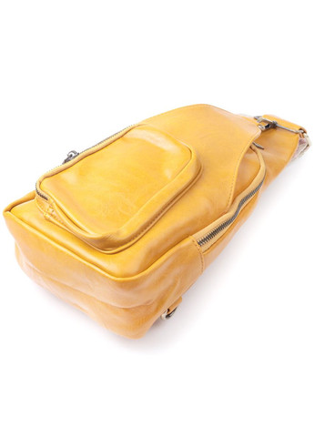 Яркая женская сумка из экокожи с акцентом на текстильную лямку 22775 Vintage (304533800)