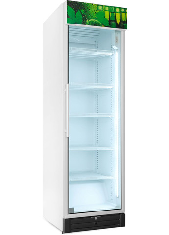 Холодильна вітрина, 202.5x60х73, 455л, полок - 5, зон - 1, бут-252, 1дв., ST, банер, білий SNAIGE (322817299)