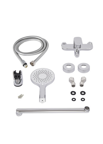 Смеситель для ванны Vlasta New с длинным поворотным изливом (c душевым гарнитуром) Chrome Qtap QTVLA260CRM45644 (346492561)