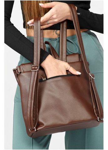 Женский рюкзак Loft QSH шоколадный Sambag (302519143)