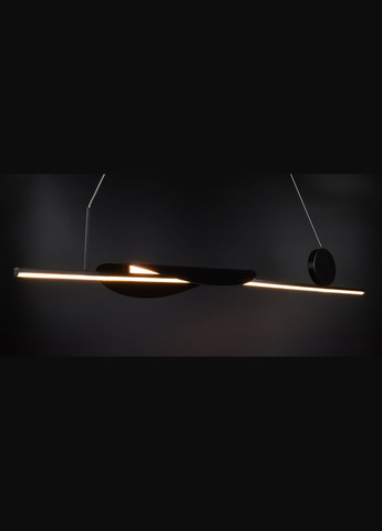 Люстра світлодіодна підвісна LED світильник для квартири на стелю лед 26755 Чорний 20-180х26х100 см. Sunnysky (364499975)