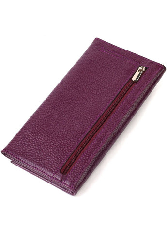 Привабливий жіночий гаманець з натуральної шкіри 21831 Бузковий Canpellini (302968438)