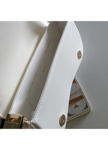 Сумка-багет Joy белого цвета с премиум экокожи с регулируемым ремнем. JW PEI (362588092)