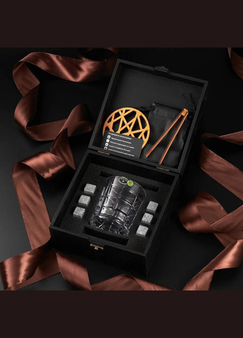 Набір для віскі Bohemia Timesquare з камінням для віскі 320 мл | Подарунок колезі Handmade WS107 (342745308)